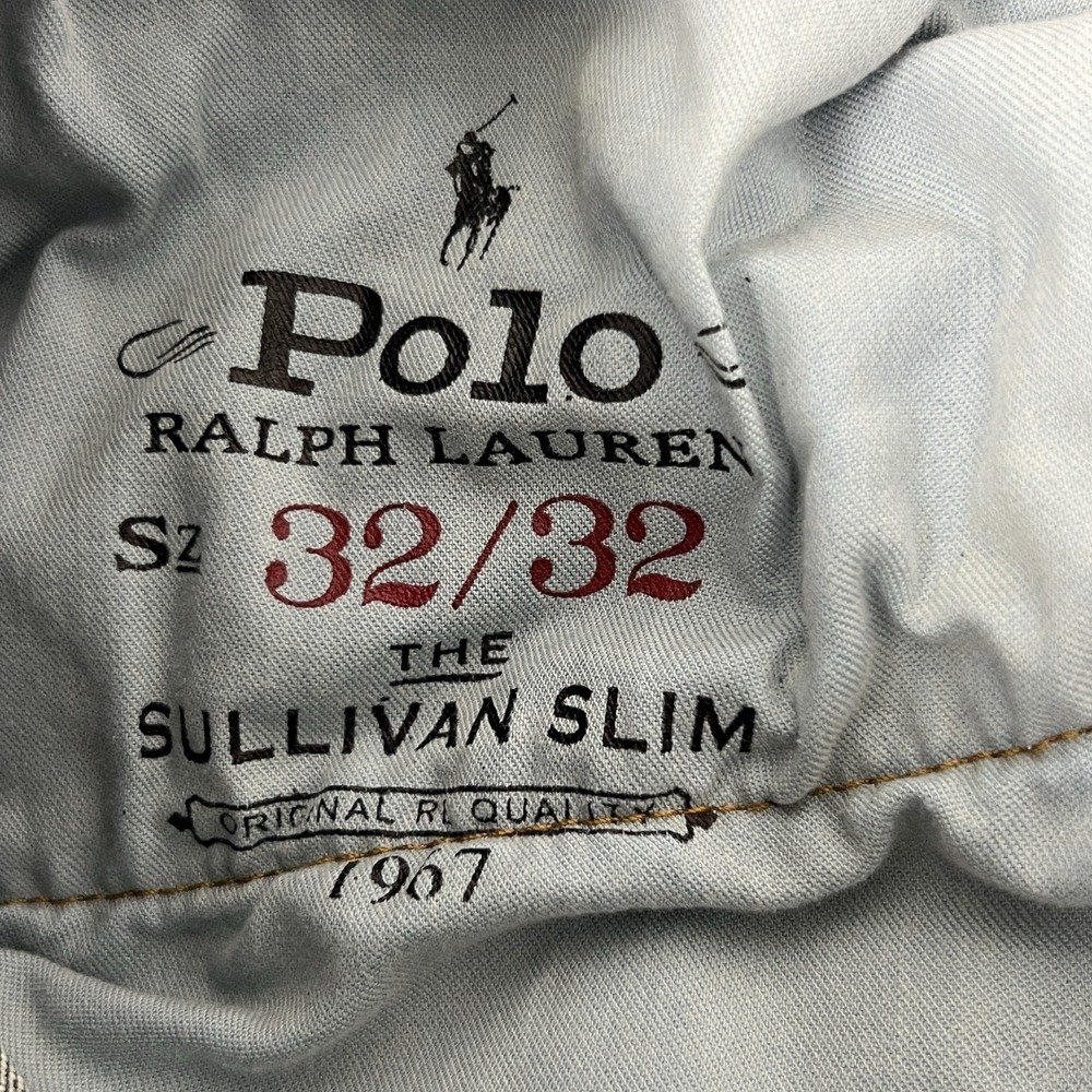 Polo Ralph Lauren Jeans Mens 32x32 The Sullivan  Slim Stretch Preppy Whiskered - Picture 9 of 15